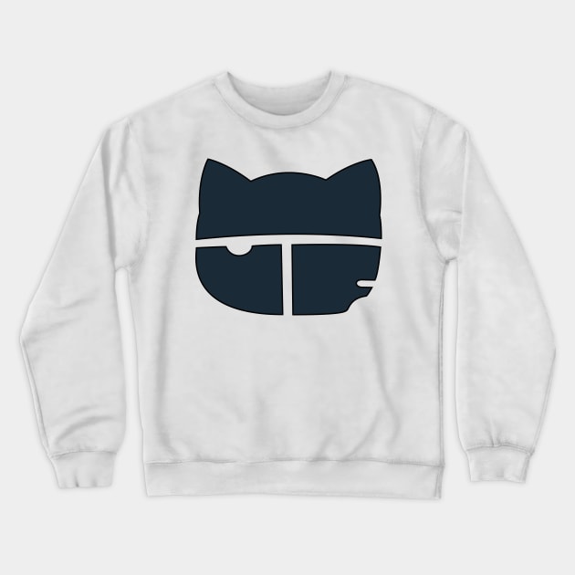 FLCL Haruko's Cat Logo Crewneck Sweatshirt by citrus